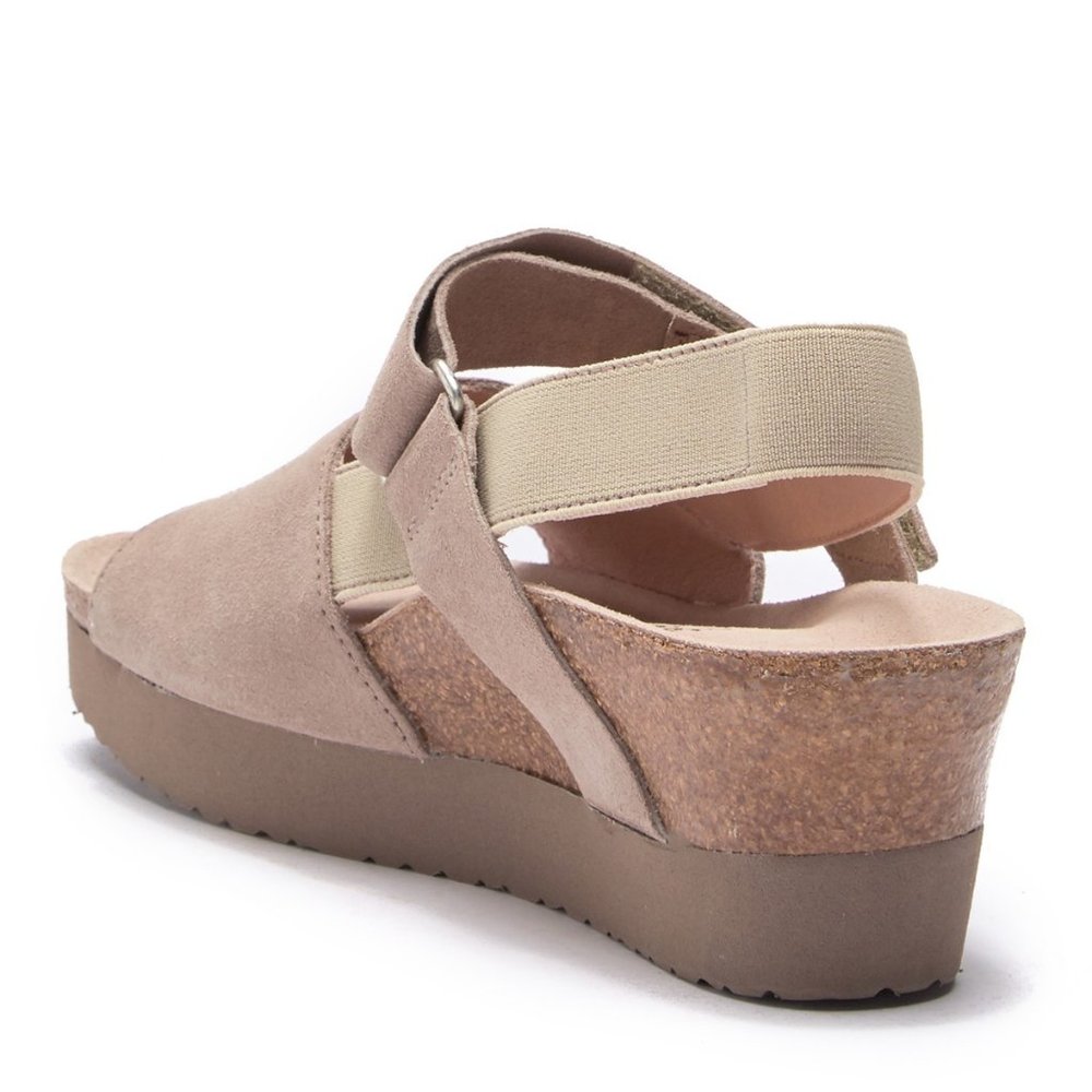Birkenstock New LINDA Platform Wedge Sandal TAUPE NIB Arch Support Comfort 🎉HP - Picture 4 of 16